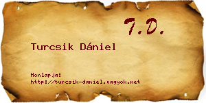 Turcsik Dániel névjegykártya